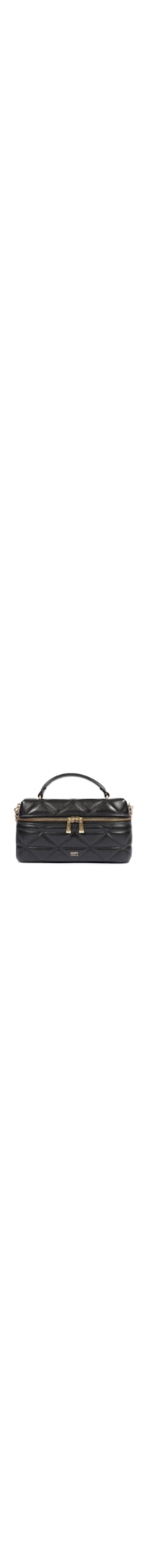 Bolsa Feminina Satchel Vanity Média Couro - Preto
