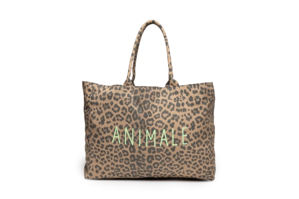 Bolsa Feminina Shopper Bag Leopard Color - Marrom