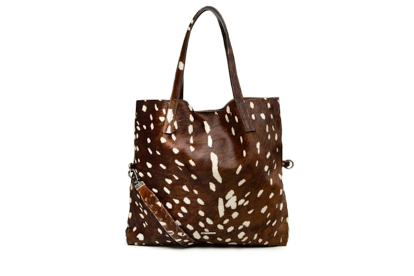 Bolsa Feminina Shopping Bag De Couro - Marrom