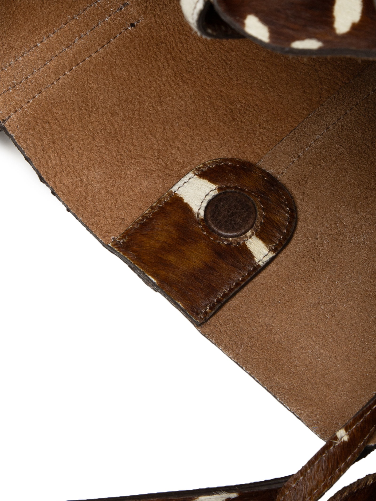 Bolsa Feminina Shopping Bag De Couro Marrom Animale