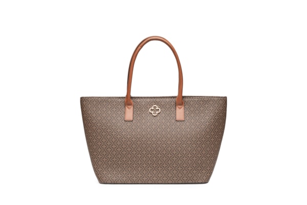 Bolsa Feminina Shopping Bag Soft Monograma - Marrom