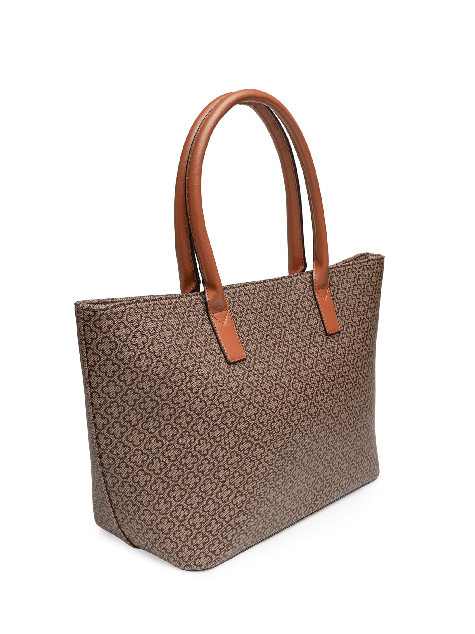 Bolsa Feminina Shopping Bag Soft Monograma Marrom Capodarte