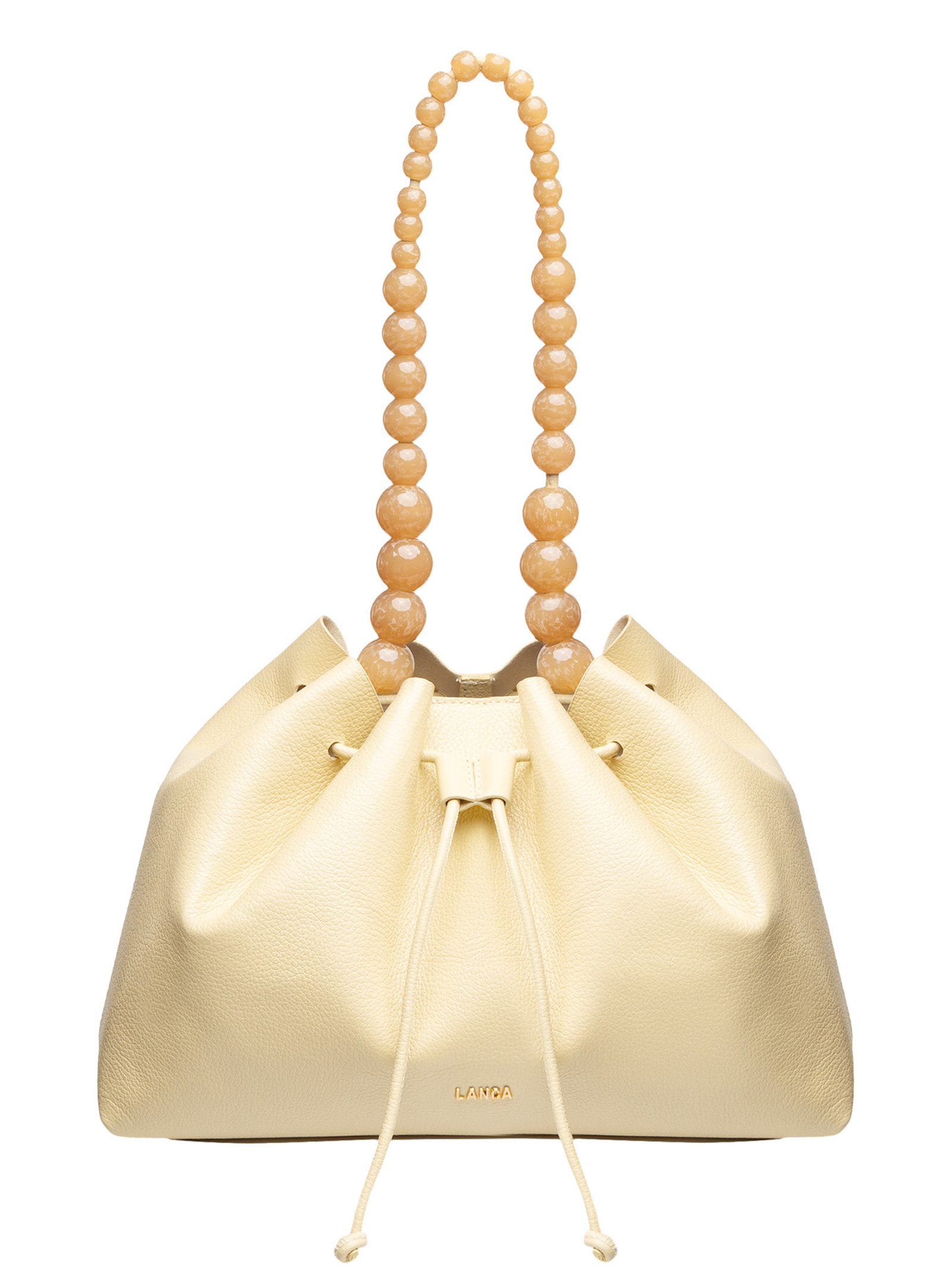 Bolsa Feminina Shopping Com Alça Esferas Marmoriz Amarelo Lança Perfume