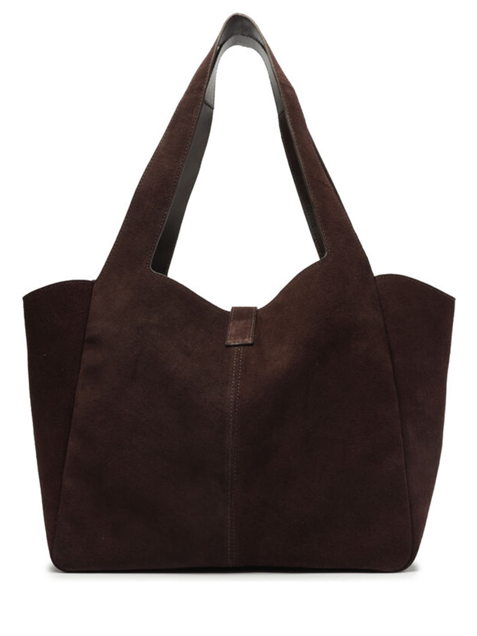 Bolsa Feminina Shopping Couro Acamurçado Marrom Arezzo