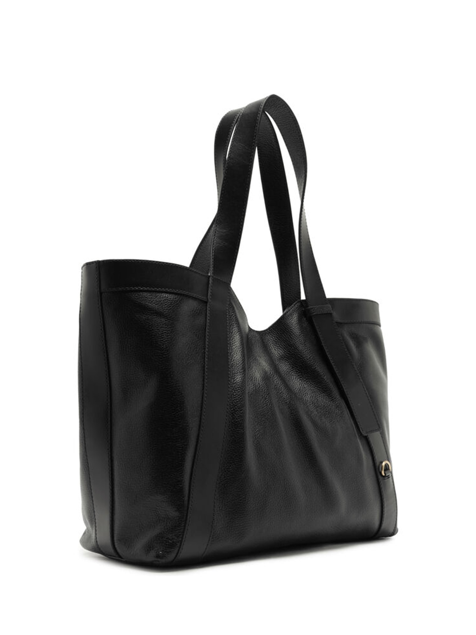 Bolsa Feminina Shopping Couro Grande Alça Passador Preto Arezzo