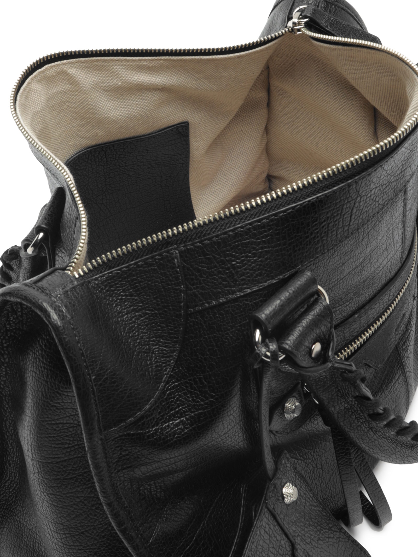 Bolsa Feminina Shopping Couro Grande Alça Trançada Preto Arezzo