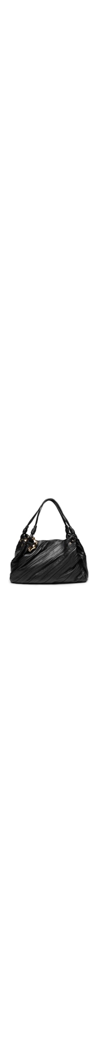 Bolsa Feminina Shopping Couro Grande Costuras - Preto