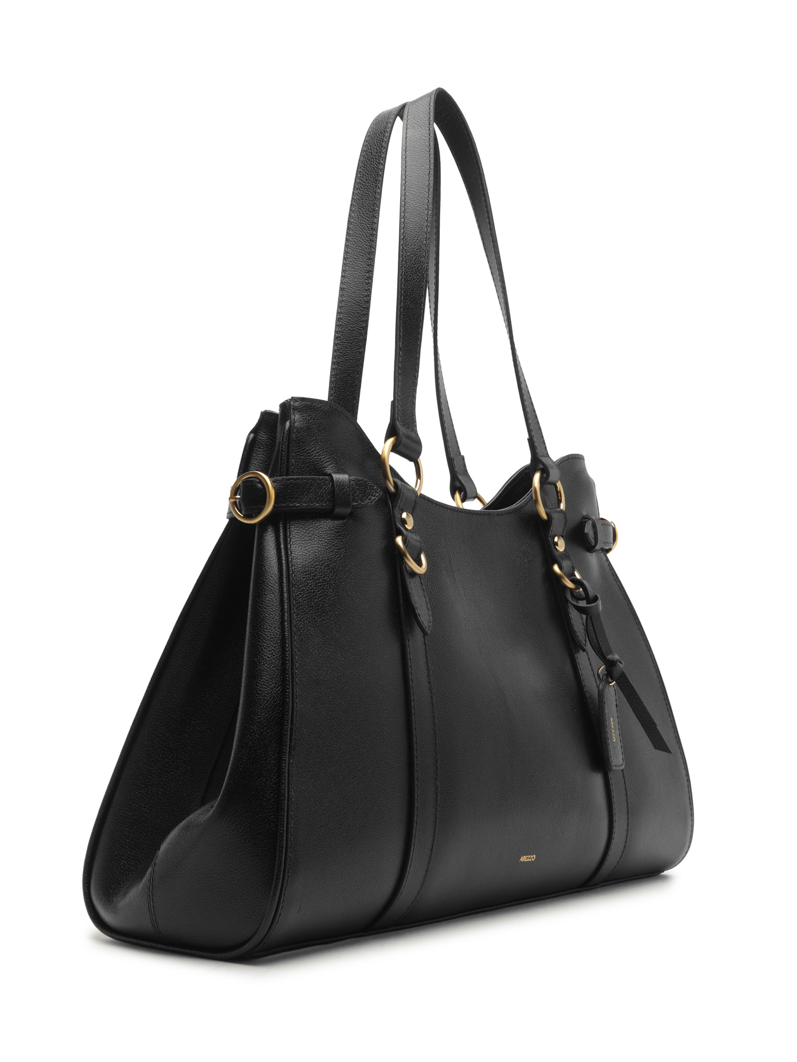 Bolsa Feminina Shopping Couro Grande Preto Arezzo