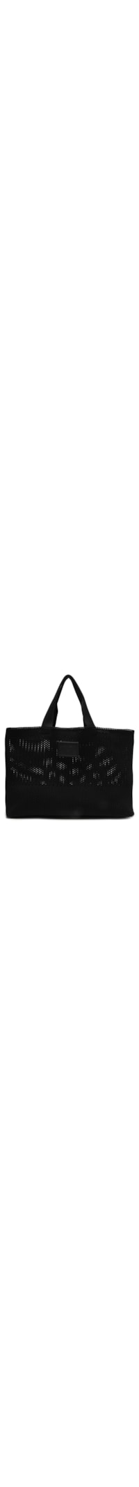 Bolsa Feminina Shopping Crochê Grande - Preto