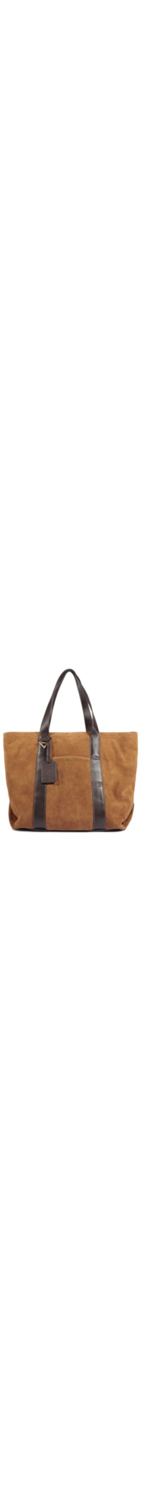 Bolsa Feminina Shopping Drew Suede Grande Couro - Marrom