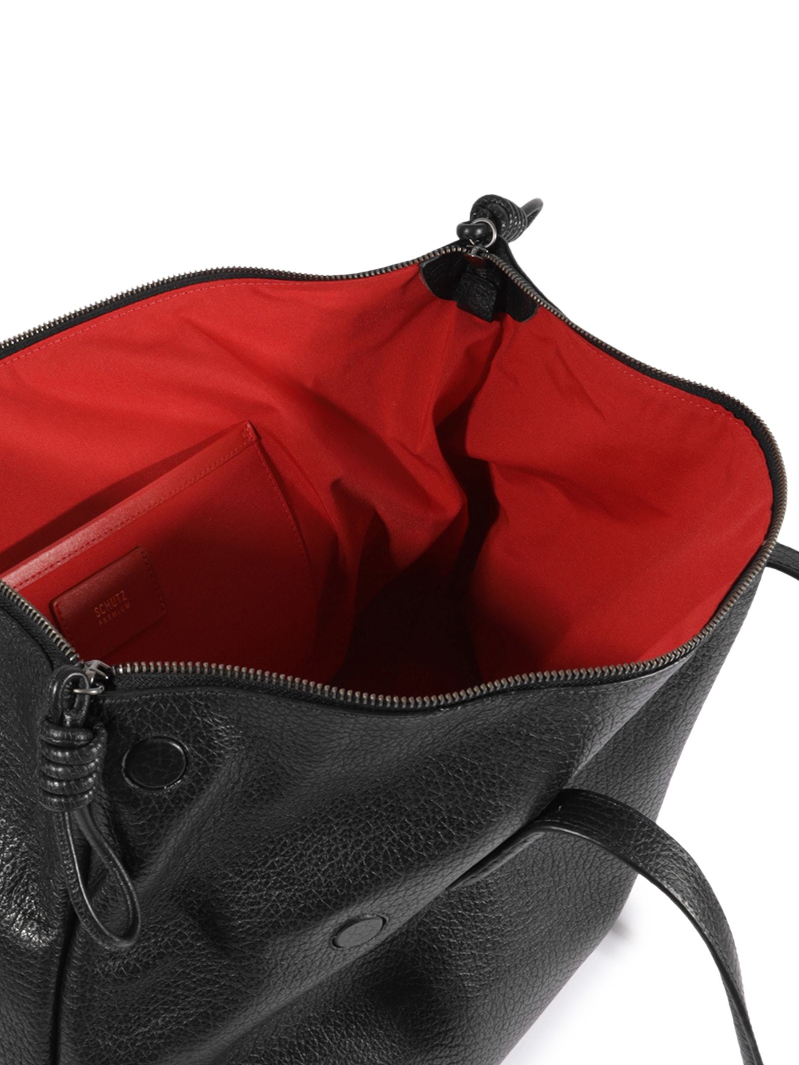 Bolsa Feminina Shopping Elliot Grande Couro Preto Schutz