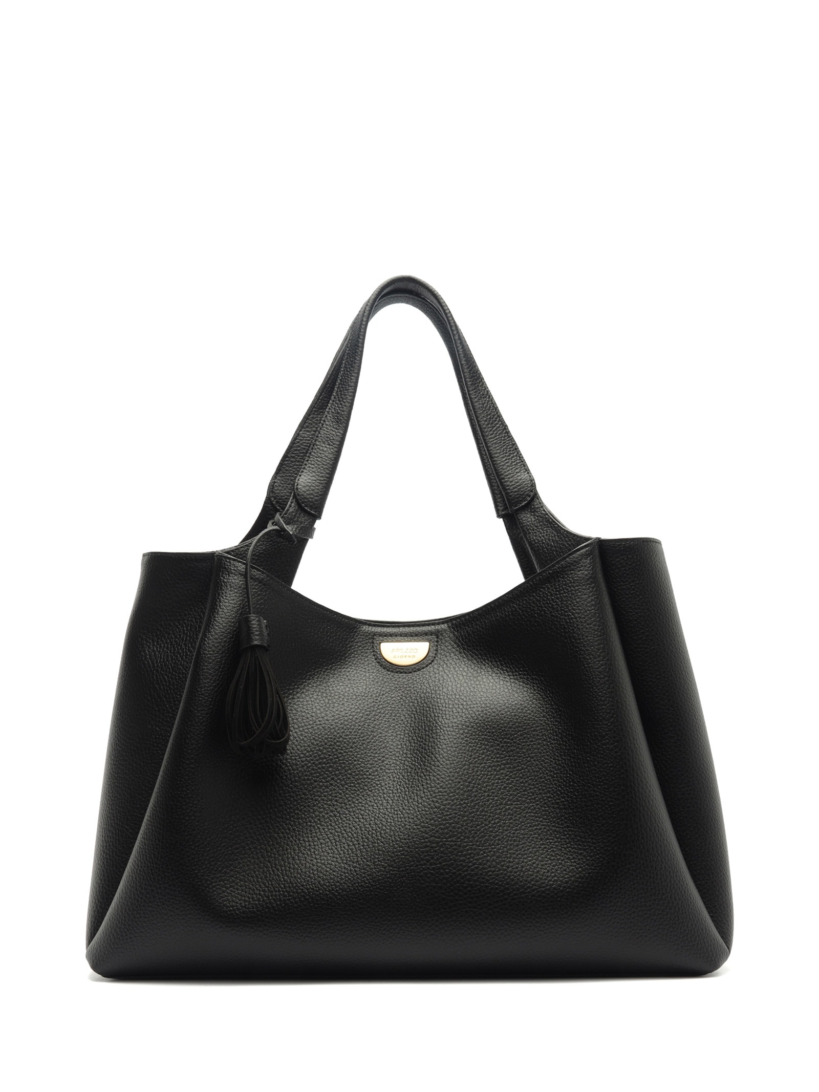 Bolsa Feminina Shopping Grande com Franja – Preto Arezzo