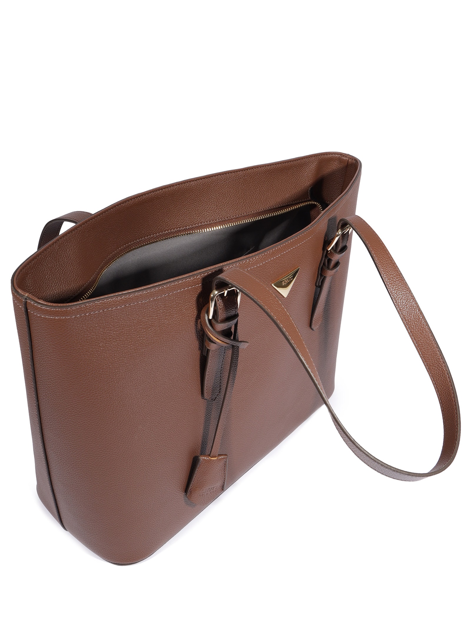 Bolsa Feminina Shopping Grande Couro Marrom Schutz