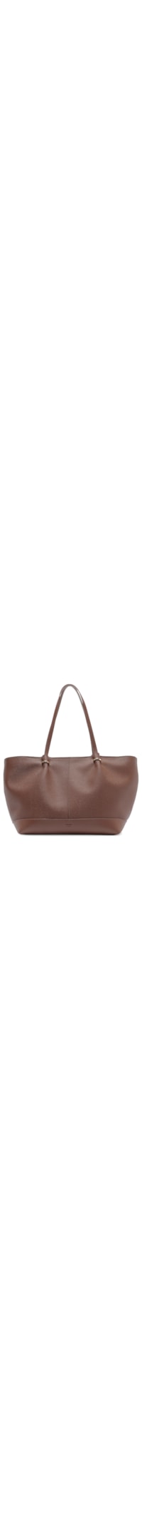 Bolsa Feminina Shopping Grande Metais Dourados - Marrom
