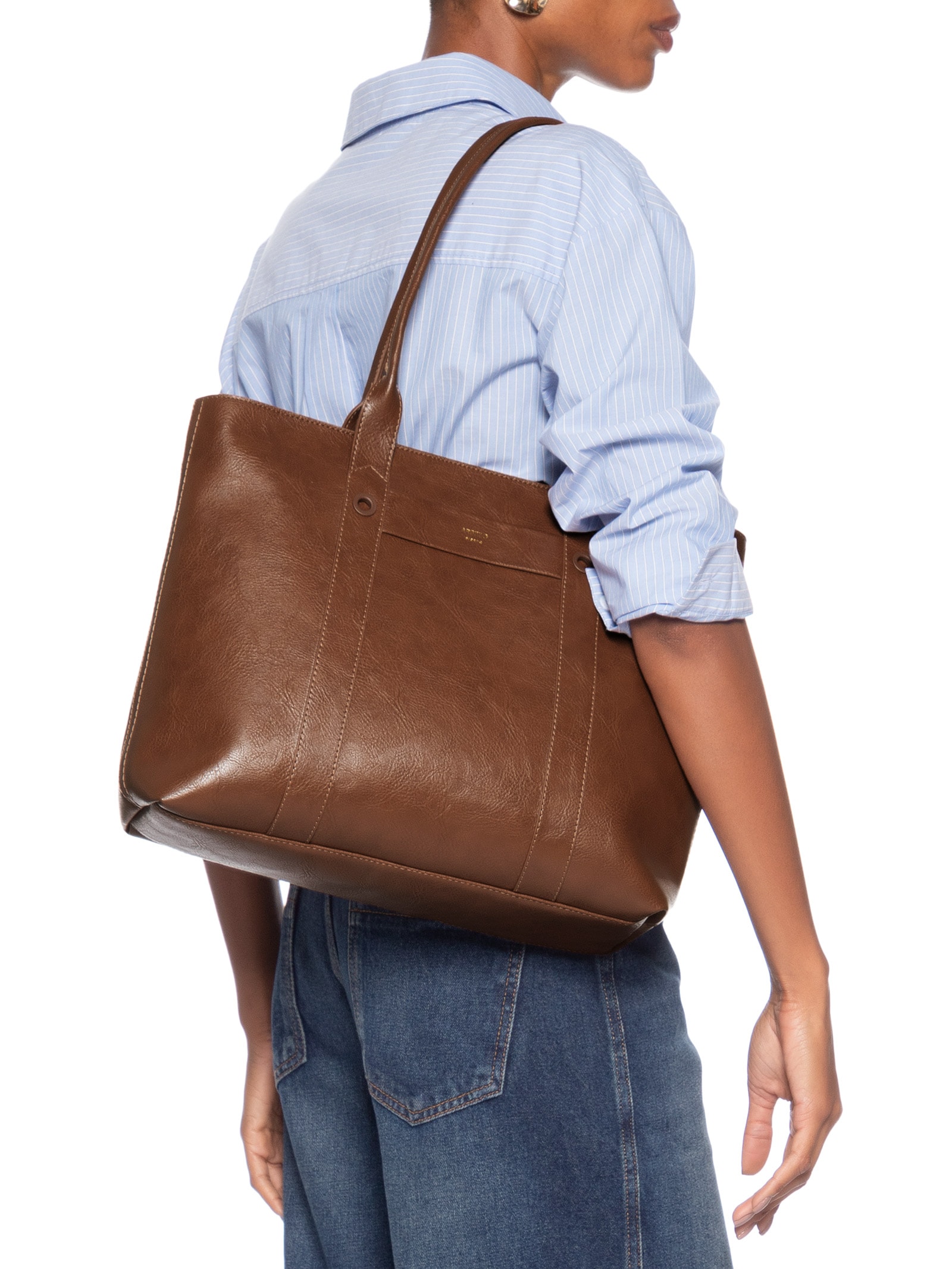 Bolsa Feminina Shopping Grande – Marrom Arezzo