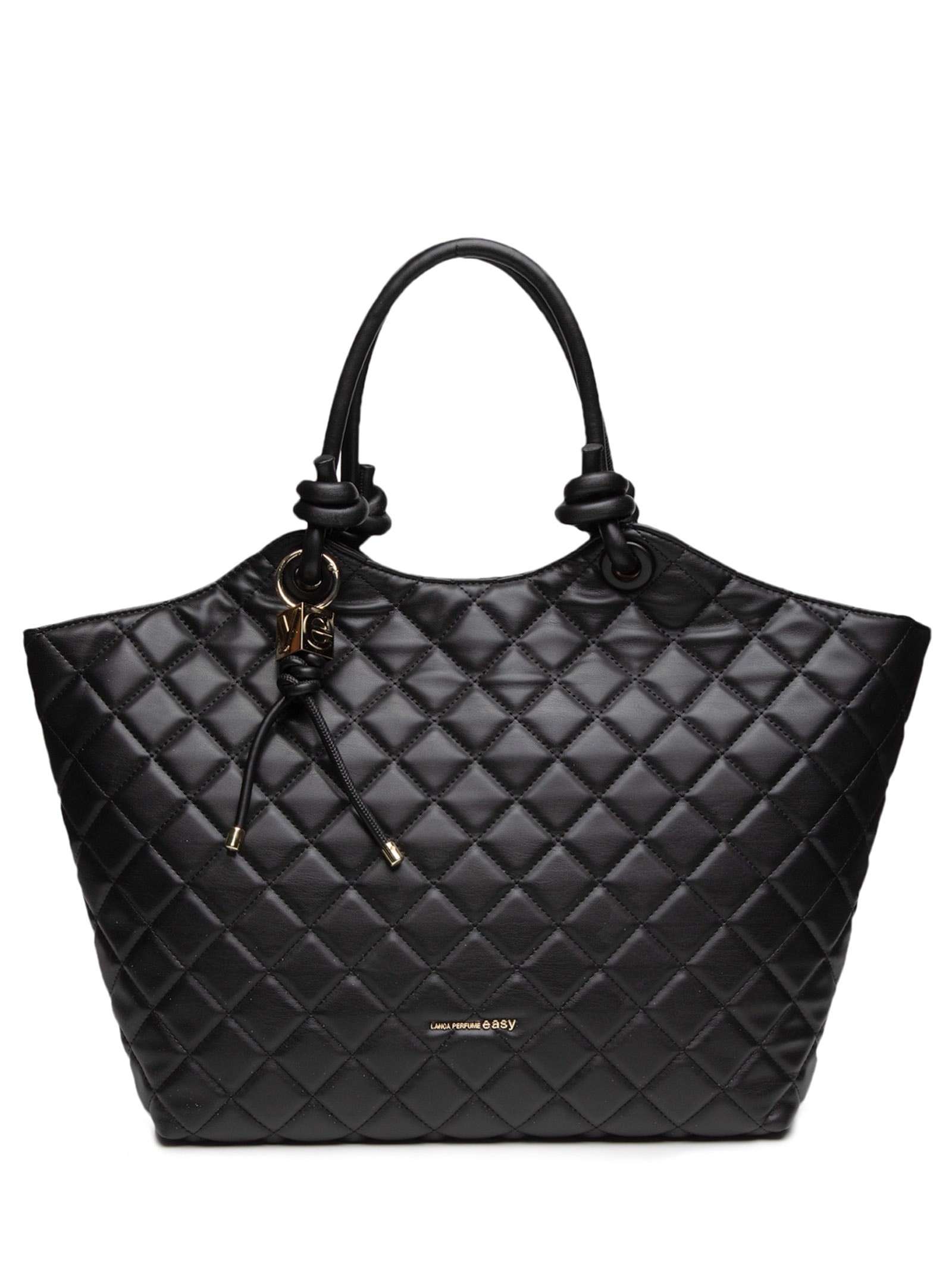 Bolsa Feminina Shopping Matelassê Easy Preto Lança Perfume