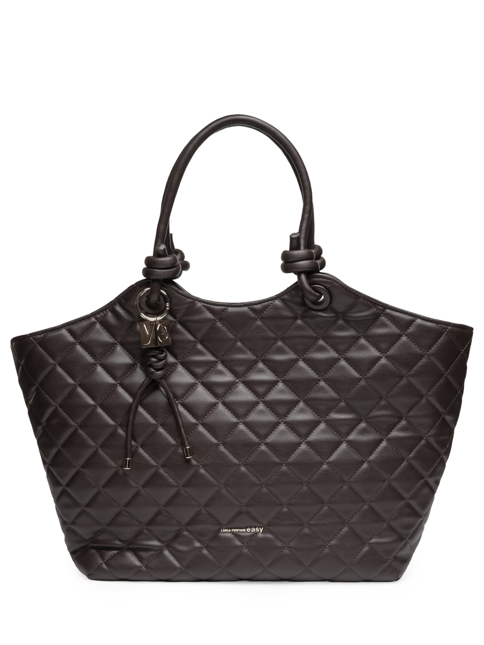 Bolsa Feminina Shopping Matelassê Lp Easy Marrom Lança Perfume