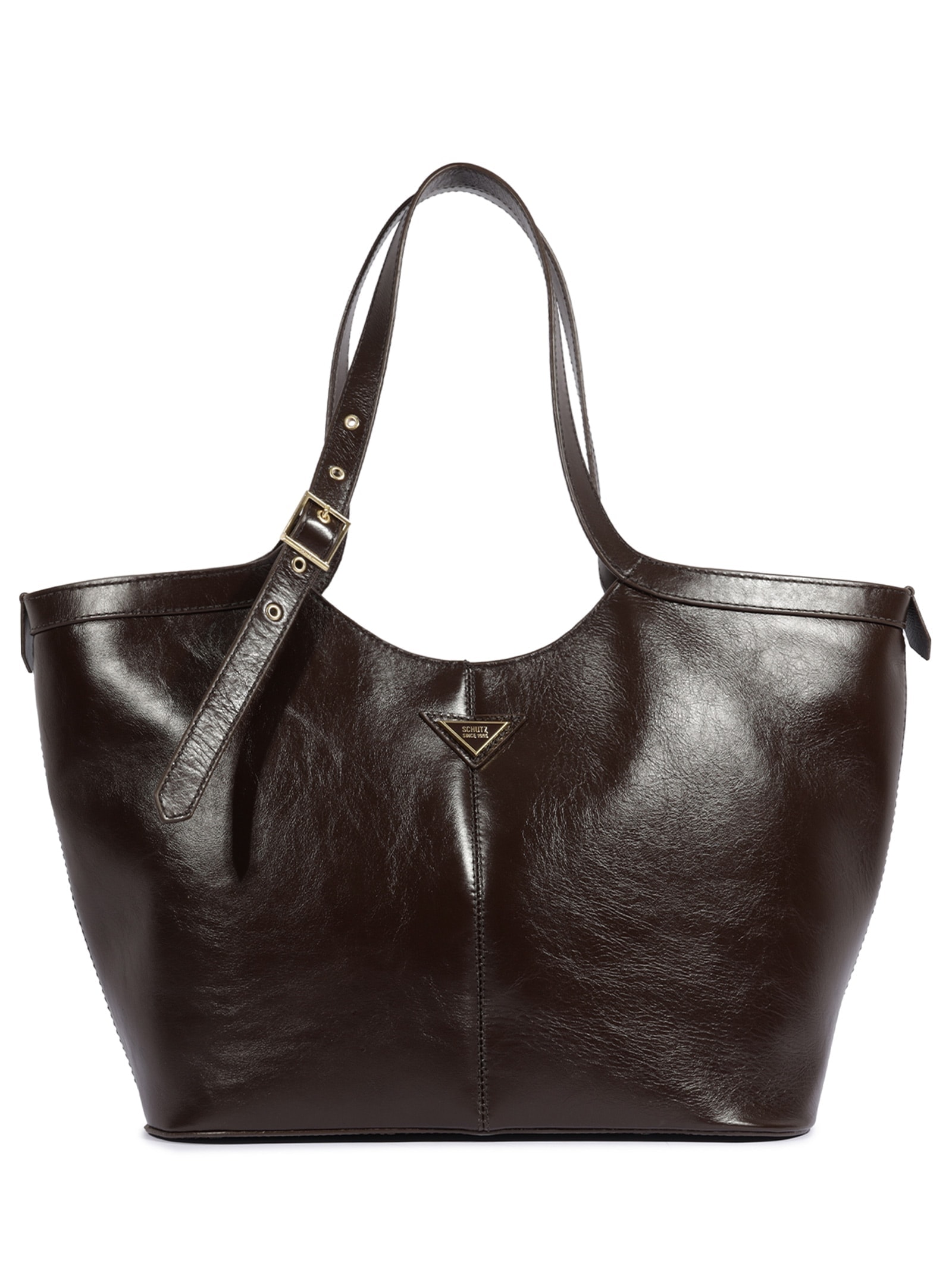 Bolsa Feminina Shopping Napa Luminato Marrom Schutz