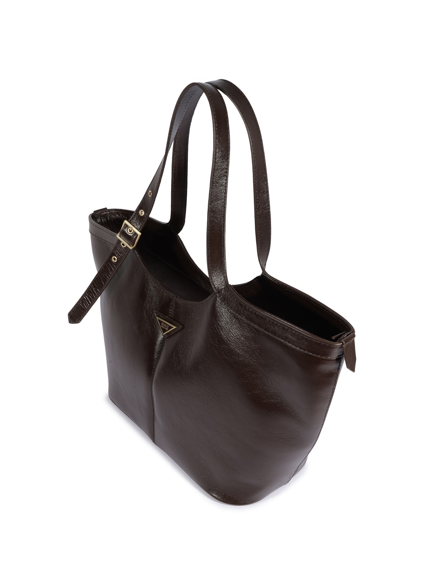 Bolsa Feminina Shopping Napa Luminato Marrom Schutz