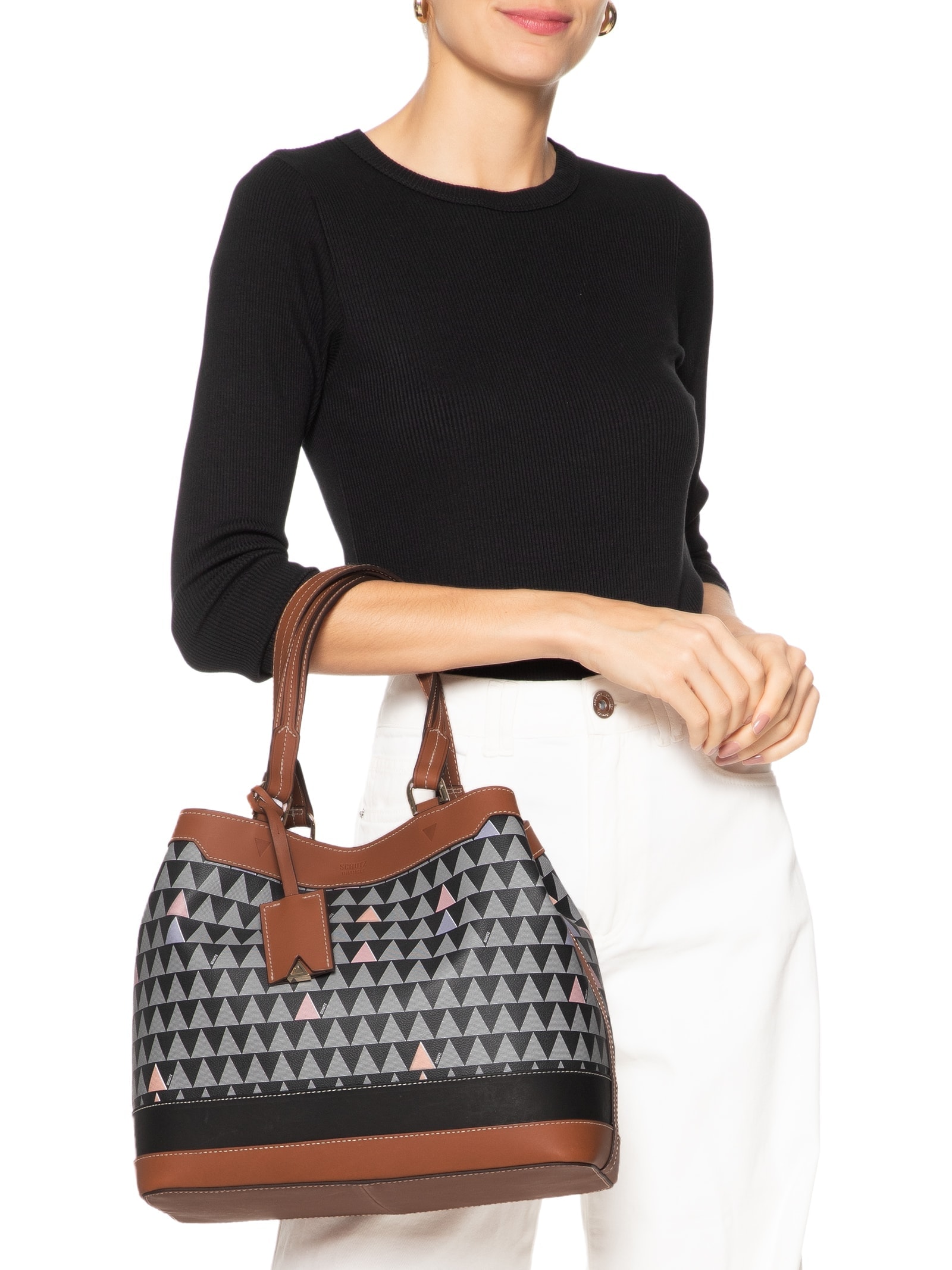 Emma Bolsa Mini Tote Branca Schutz Emma New Trangle | ZZ MALL