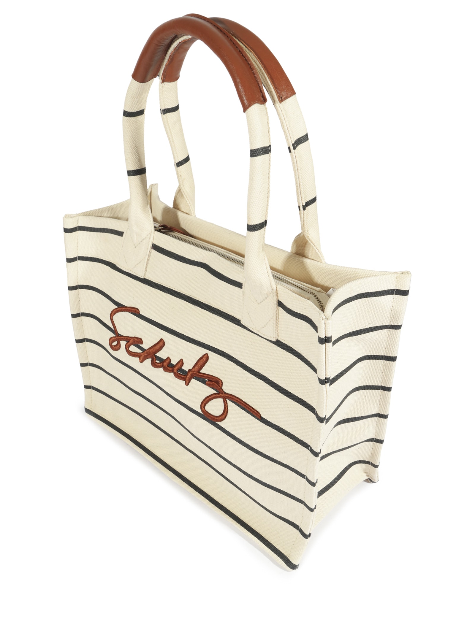 Bolsa Feminina Shopping Osaka Lona Off White Schutz