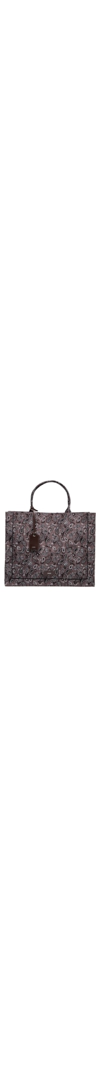 Bolsa Feminina Shopping Paisley Grande - Marrom