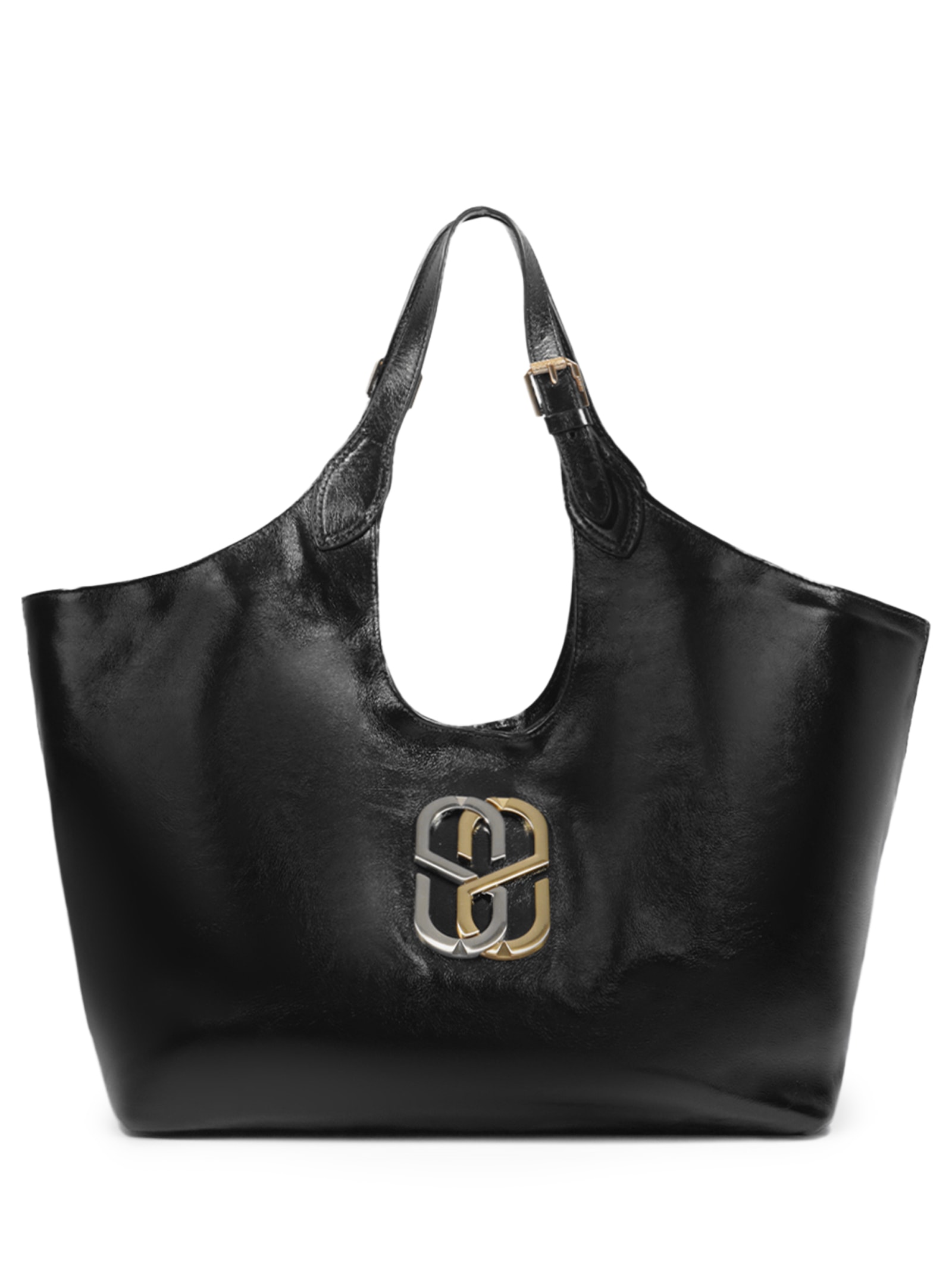 Bolsa Feminina Shopping Vegas Grande Couro Preto Schutz