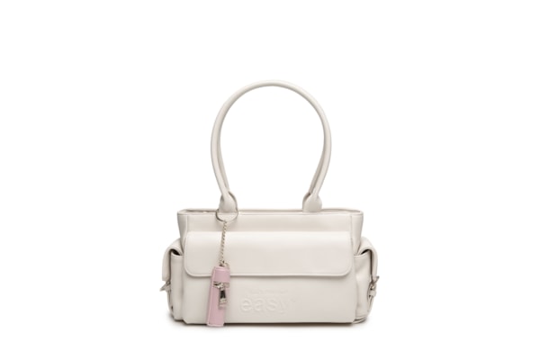 Bolsa Feminina Shoulder Bolsos E Porta Batom - Branco