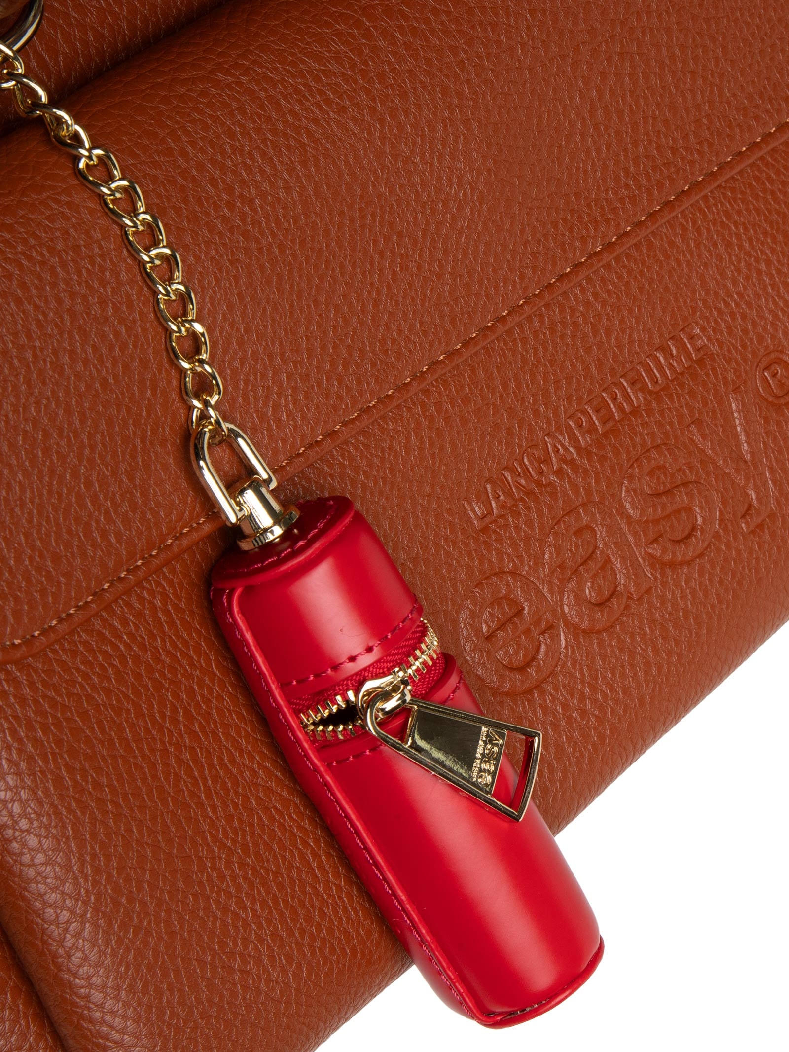 Bolsa Feminina Shoulder Bolsos E Porta Batom Marrom Lança Perfume