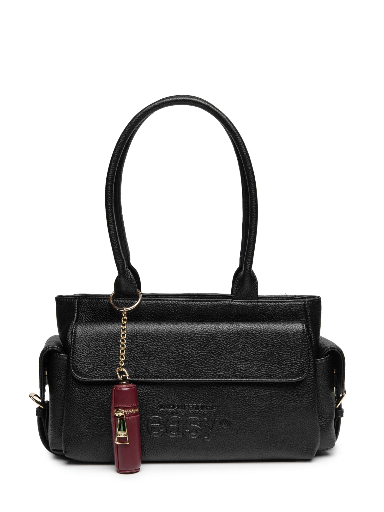 Bolsa Feminina Shoulder Bolsos E Porta Batom Preto Lança Perfume