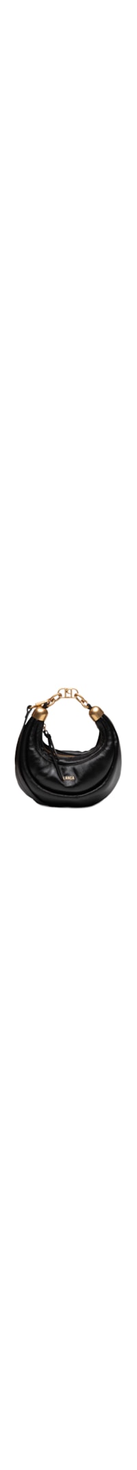 Bolsa Feminina Shoulder Com Elo Couro Pequena - Preto