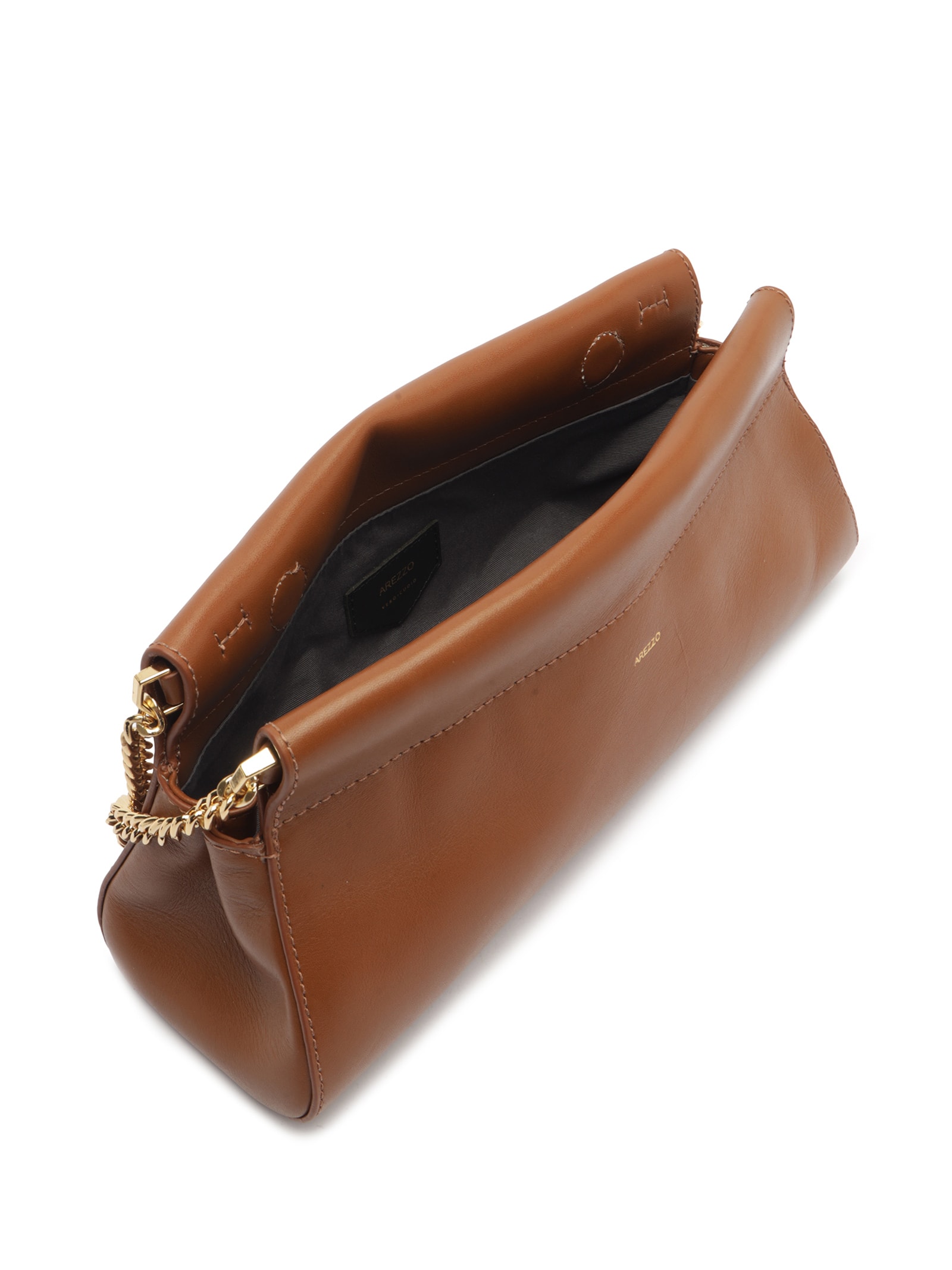 Bolsa Feminina Shoulder Couro Grande Marrom Arezzo