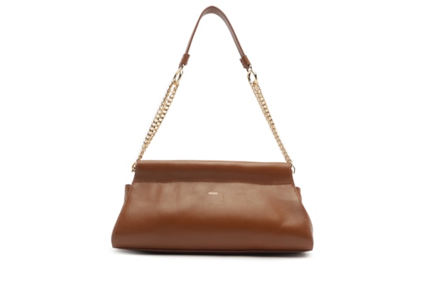 Bolsa Feminina Shoulder Couro Grande - Marrom