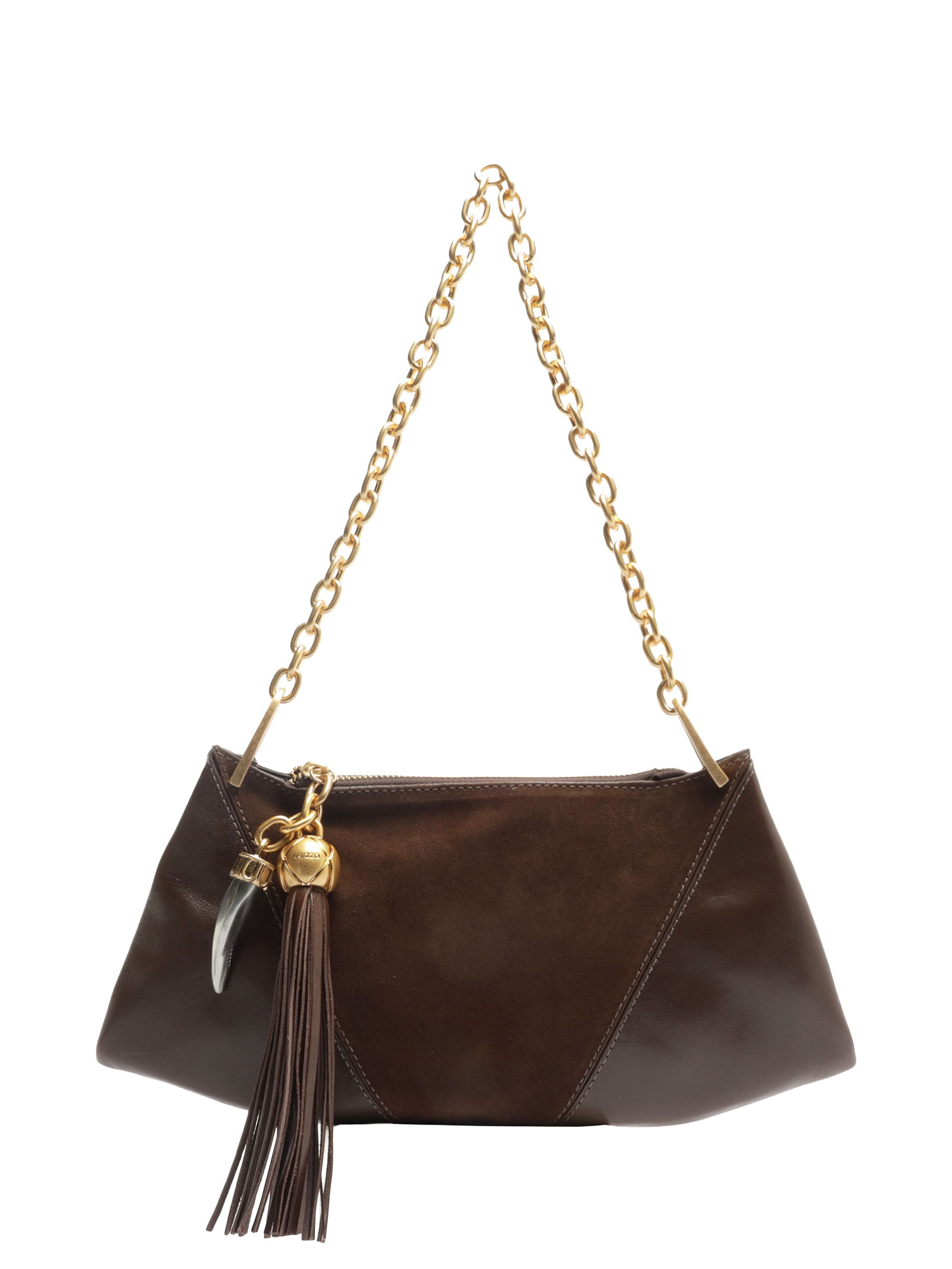Bolsa Feminina Shoulder Couro Média Corrente Marrom Arezzo