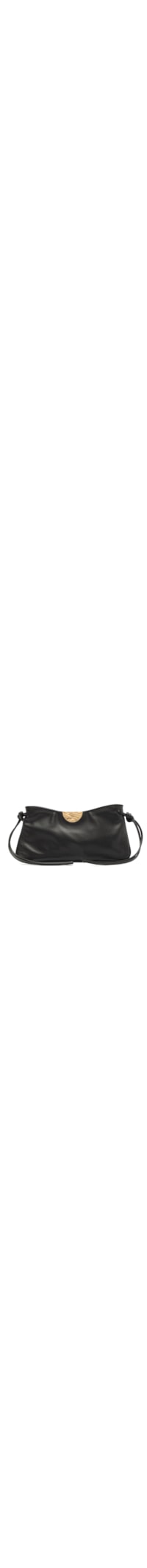 Bolsa Feminina Shoulder Couro Média Corrente - Preto