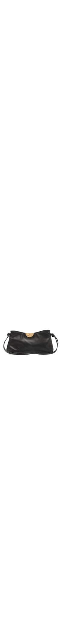 Bolsa Feminina Shoulder Couro Média Corrente - Preto