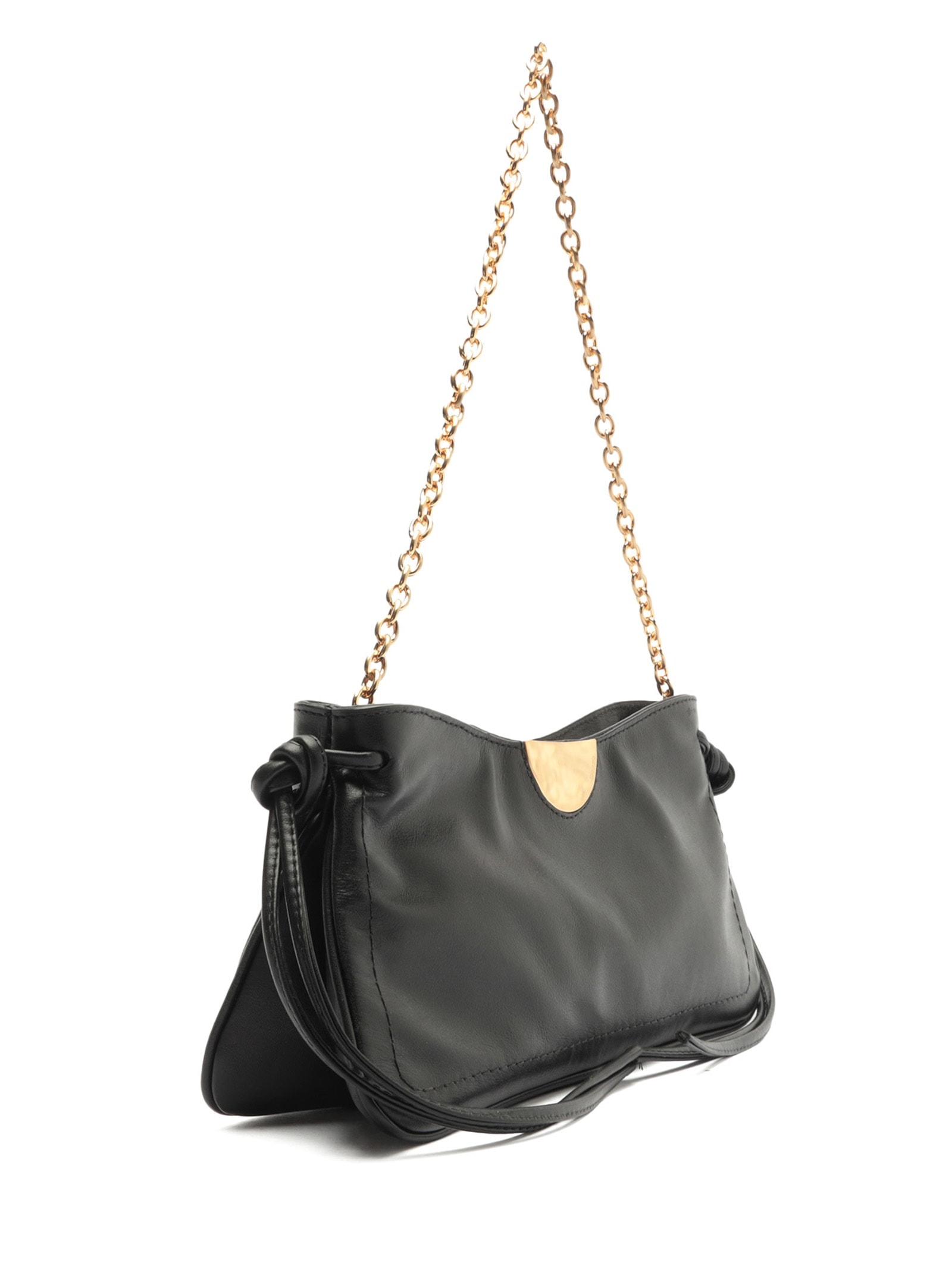 Bolsa Feminina Shoulder Couro Média Corrente Preto Arezzo