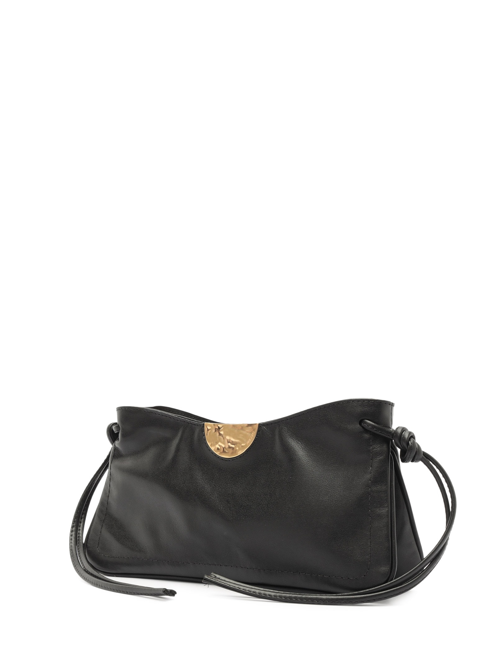 Bolsa Feminina Shoulder Couro Média Corrente Preto Arezzo