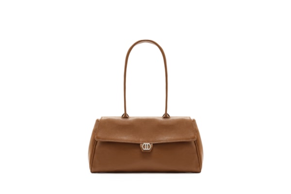 Bolsa Feminina Shoulder Couro Média - Marrom