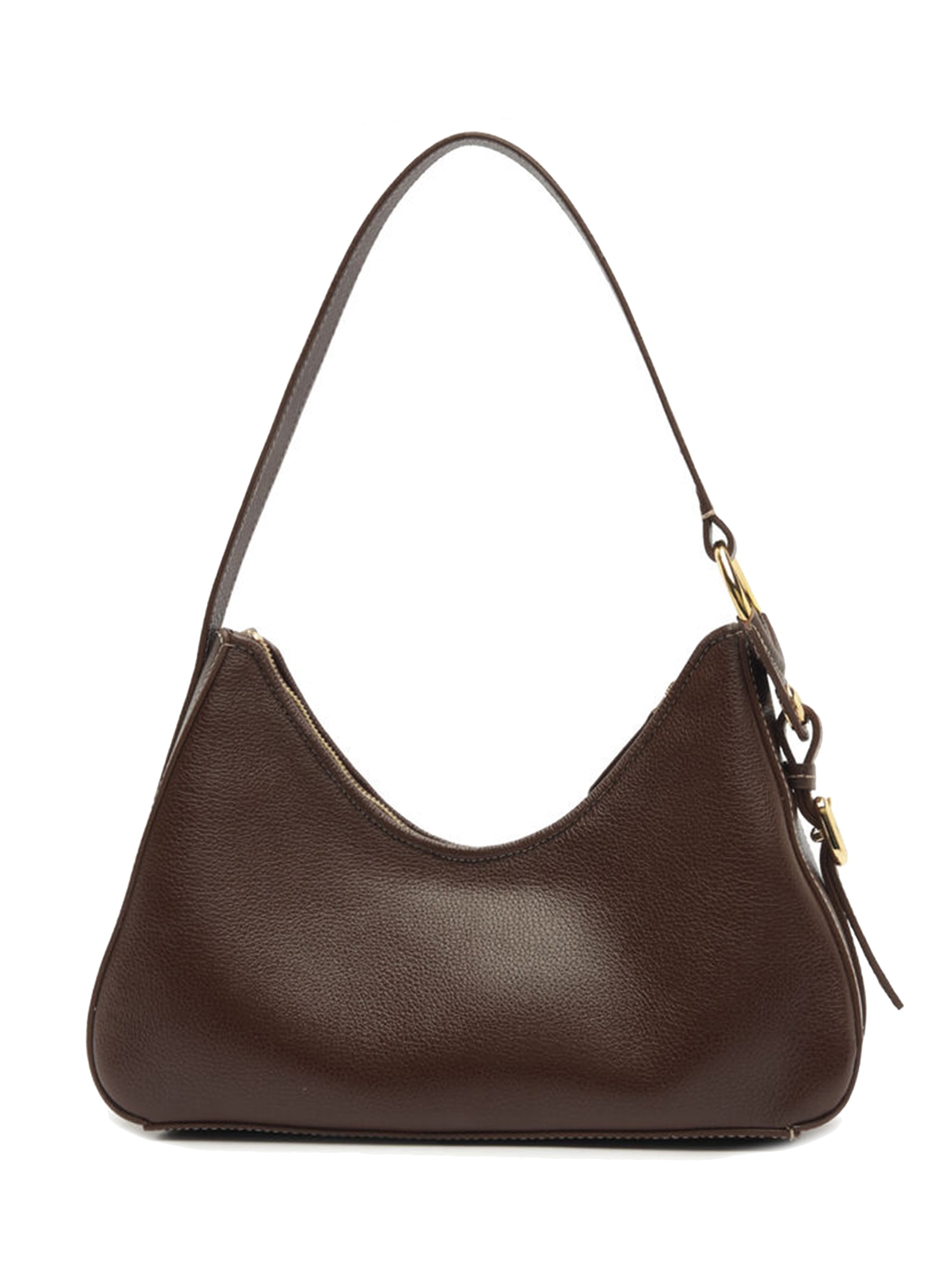 Bolsa Feminina Shoulder Couro Média Metais Marrom Arezzo + Lenny Niemeyer