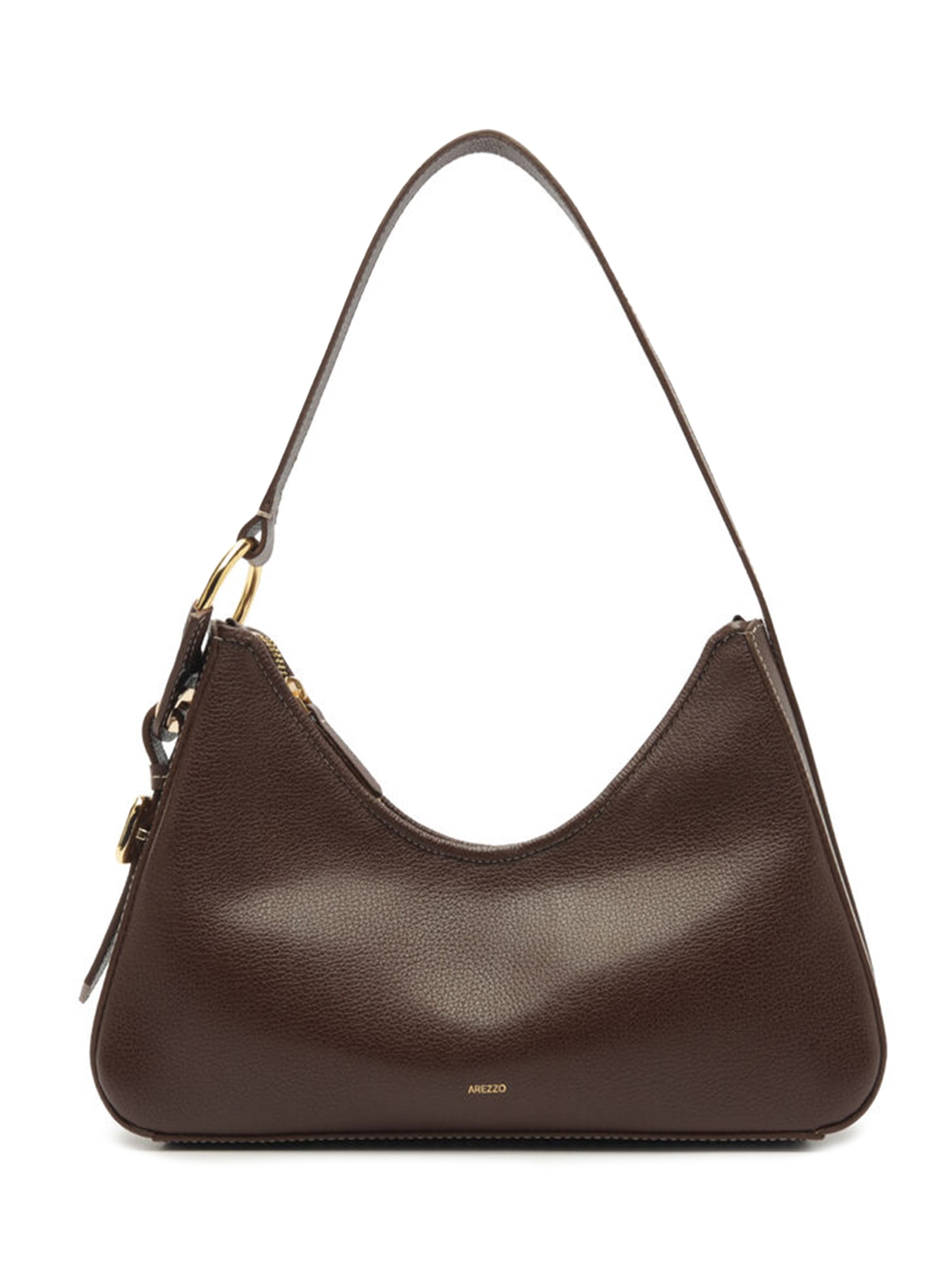 Bolsa Feminina Shoulder Couro Média Metais Marrom Arezzo + Lenny Niemeyer
