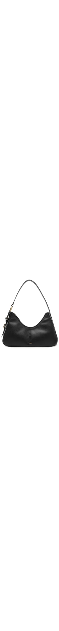 Bolsa Feminina Shoulder Couro Média Metais - Preto