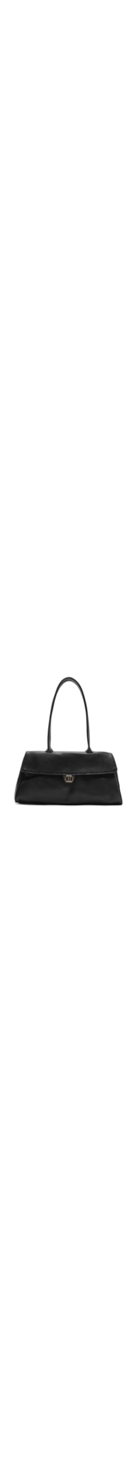 Bolsa Feminina Shoulder Couro Média - Preto
