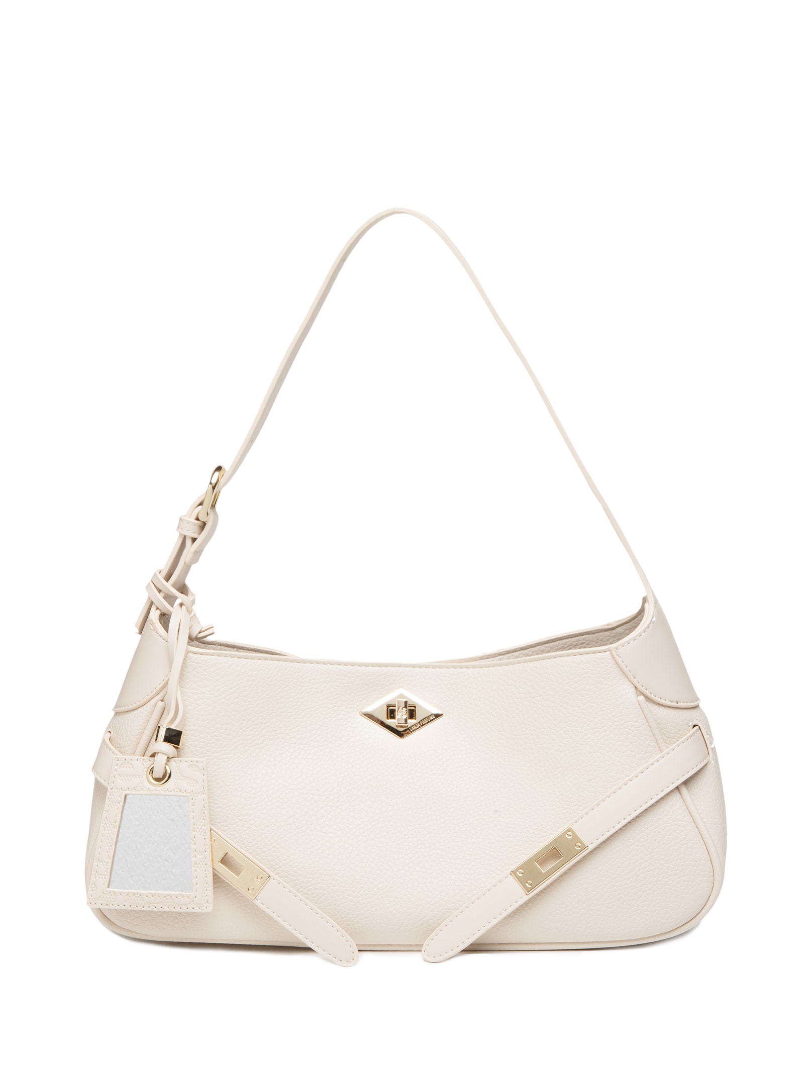 Bolsa Feminina Shoulder Fecho Easy Branco Lança Perfume