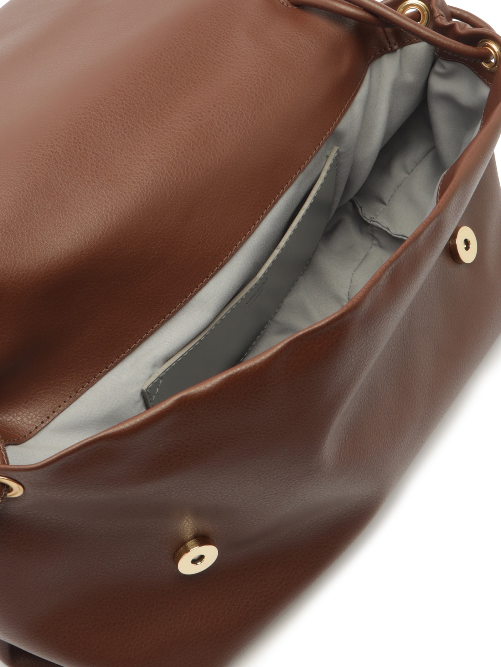 Bolsa Feminina Shoulder Grande Metal Orgânico Marrom Arezzo