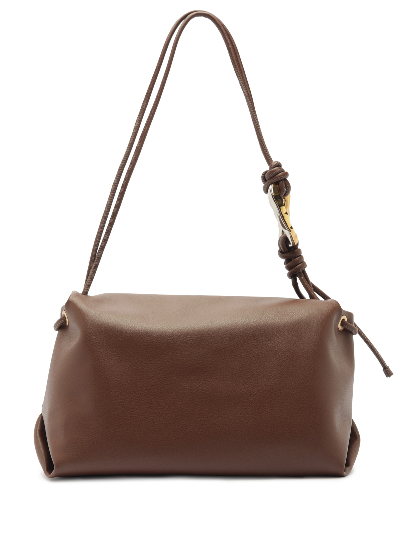 Bolsa Feminina Shoulder Grande Metal Orgânico Marrom Arezzo