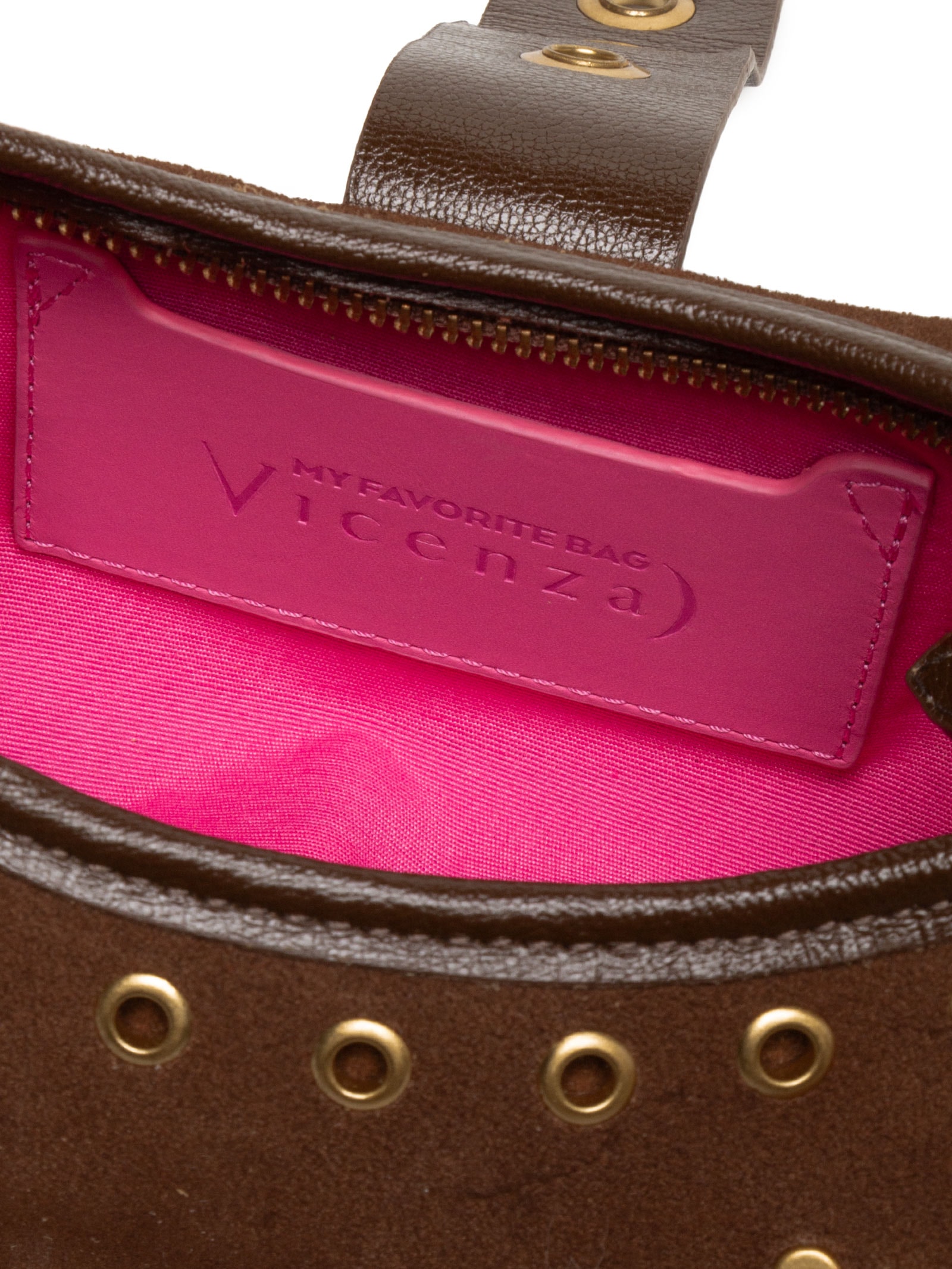 Bolsa Feminina Shoulder Jamie Média Camurça Marrom Vicenza