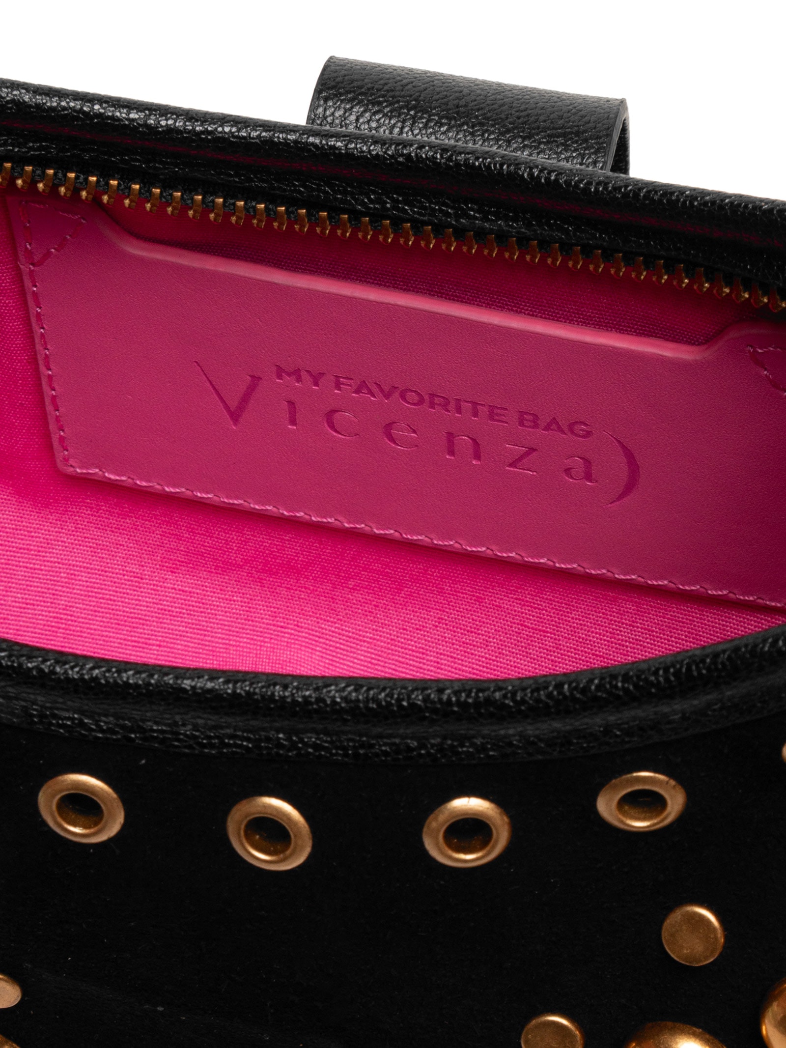Bolsa Feminina Shoulder Jamie Média Camurça - Preto - Vicenza