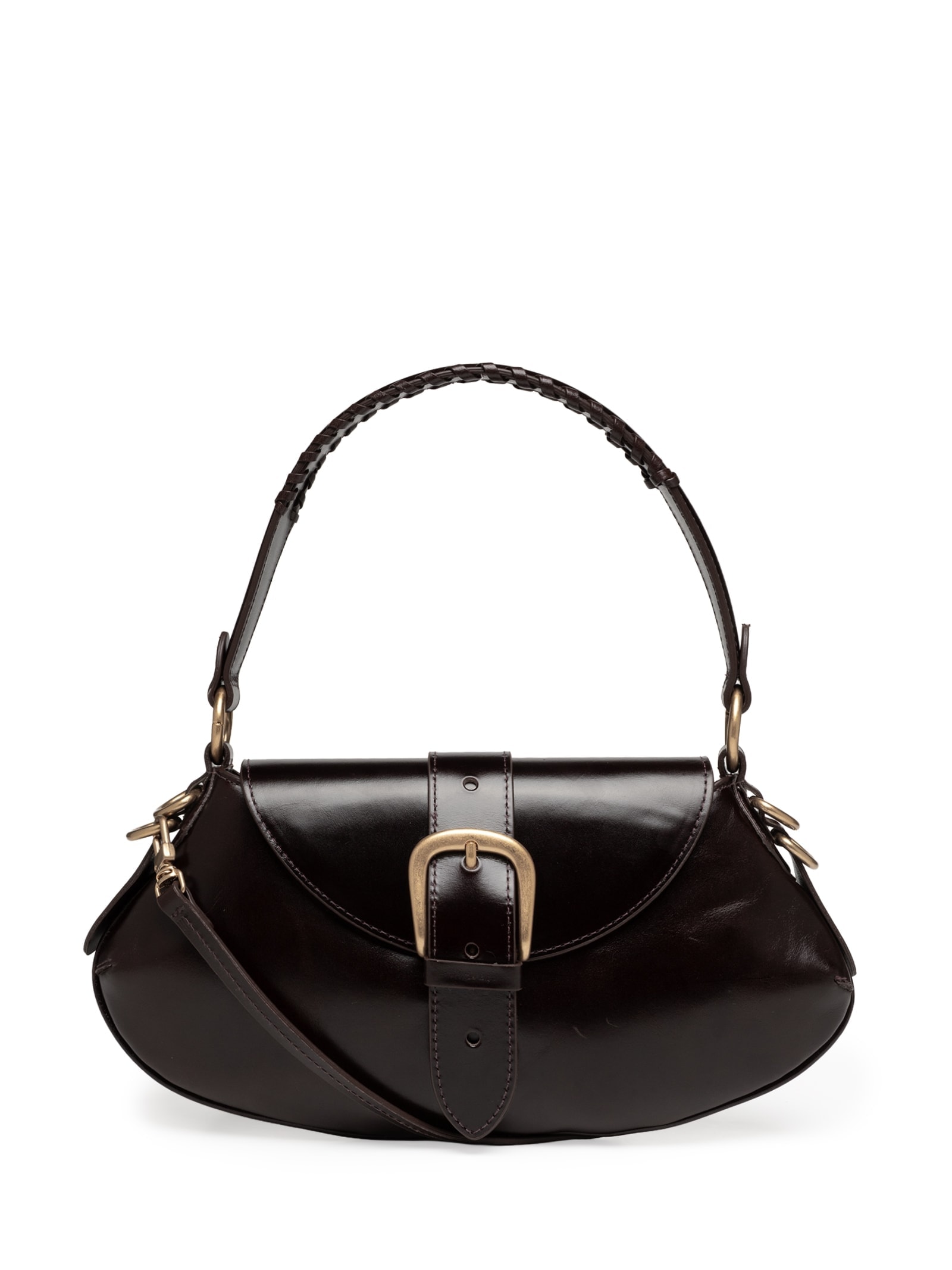 Bolsa Feminina Shoulder Lauren Média Marrom Vicenza