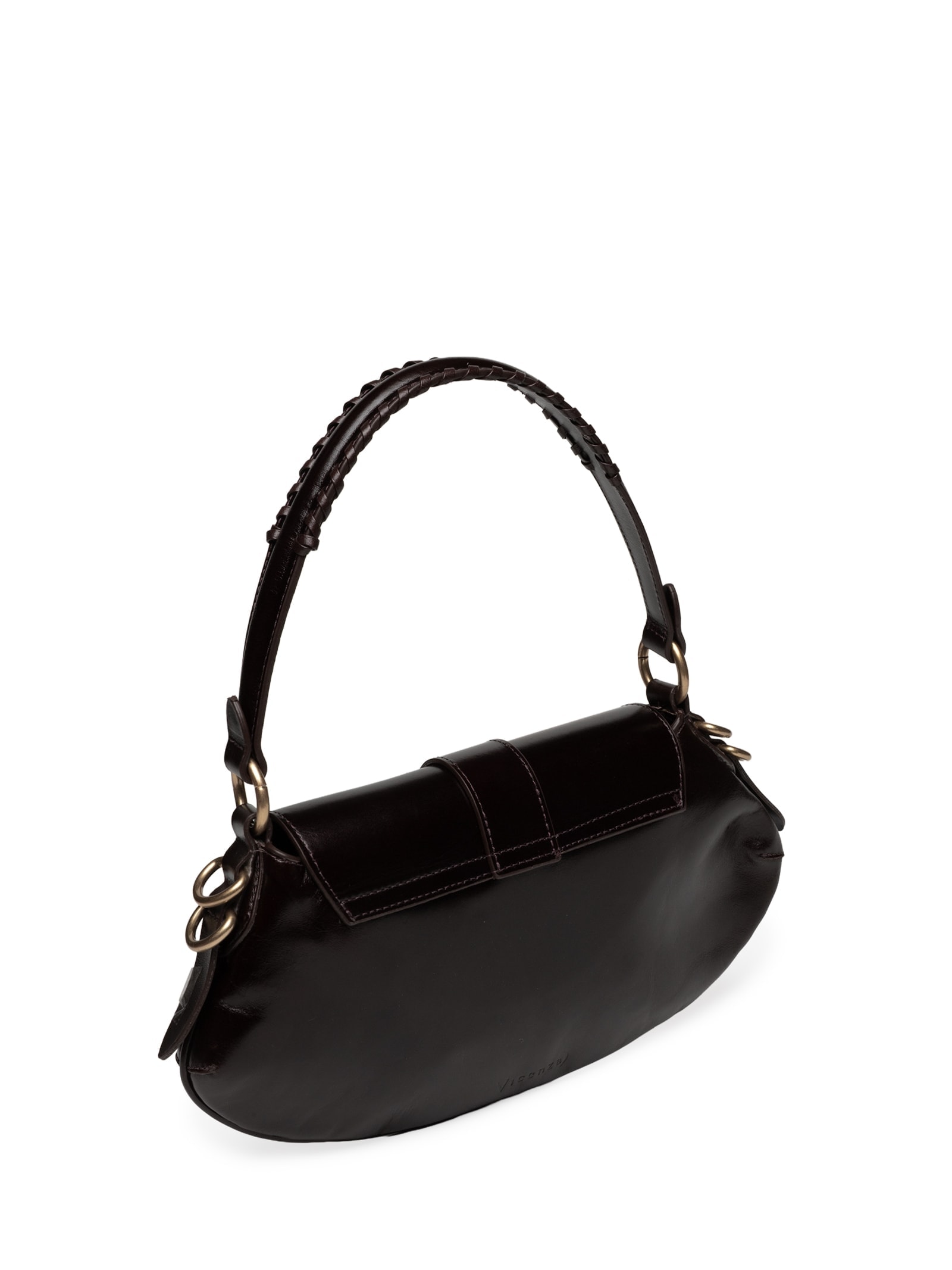 Bolsa Feminina Shoulder Lauren Média Marrom Vicenza